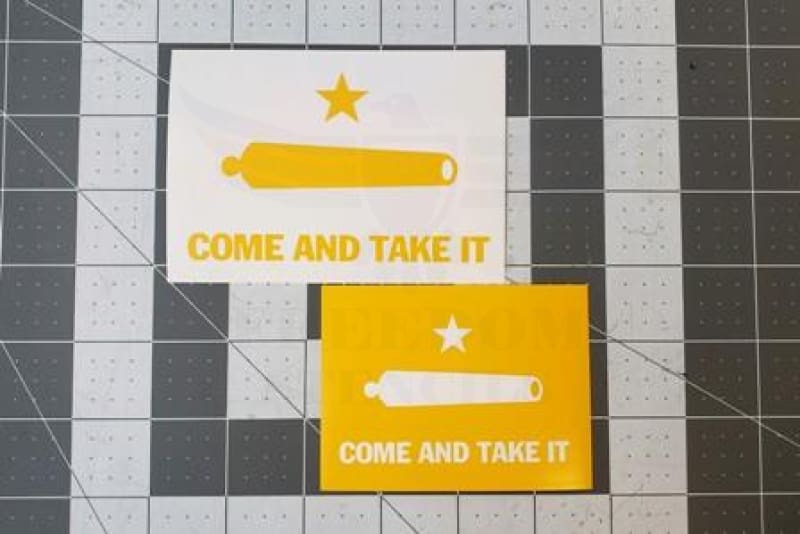 Come and Take It Flag Stencil for Cerakote and DuraCoat