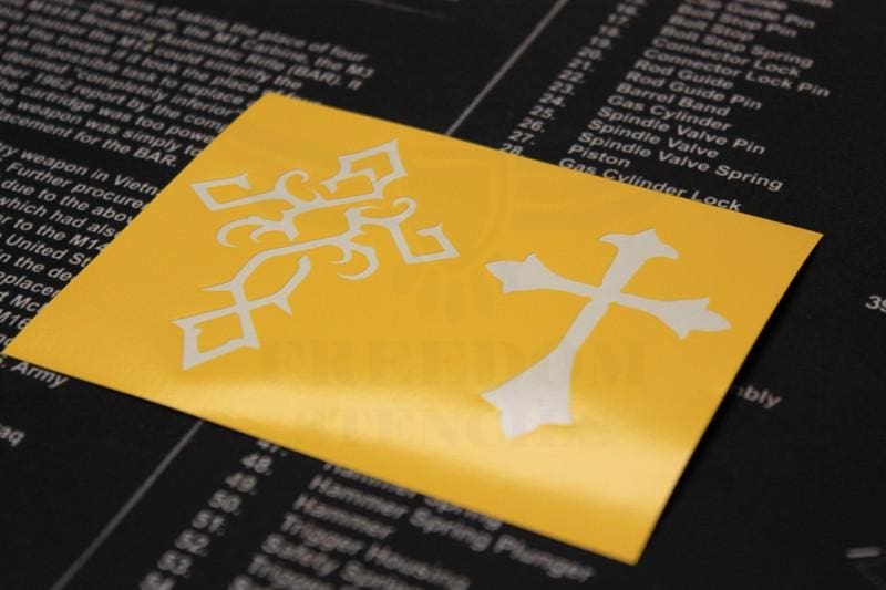 Crusader Cross Stencils by Montactical