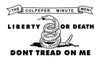 The Culpeper Minute Men Flag with Coiled Snake