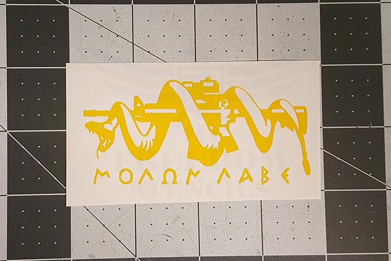 Dont Tread On Me Stencil for DuraCoat and Cerakote