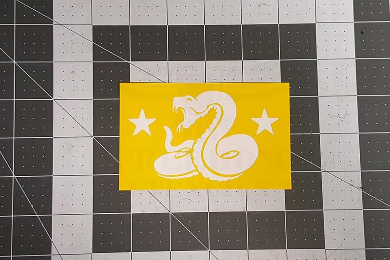 Dont Tread On Me Stencil for DuraCoat and Cerakote