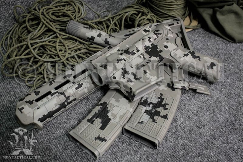 Distraction Rugged Camo Stencil Pack -- Rifle Pattern