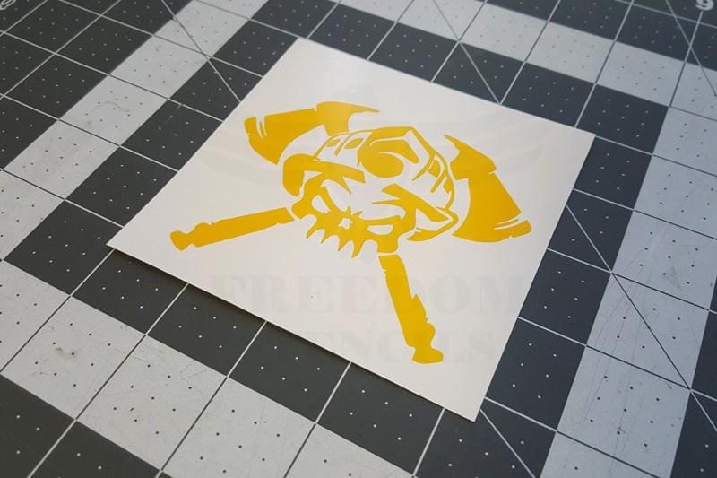 Fireman Skull Stencil for Cerakote and DuraCoat