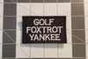 Golf Foxtrot Yankee Patch