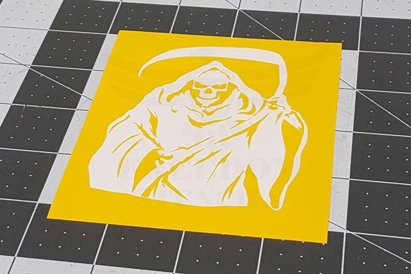 Grim Reaper Stencil A Stencils
