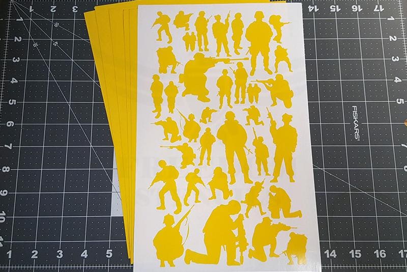 Grunt Camouflage Stencil for DuraCoat and Cerakote