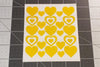 Hearts Shapes Stencil for Cerakote and DuraCoat