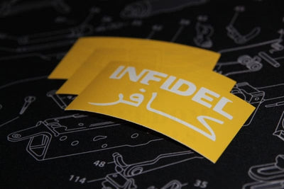 Infidel Stencil from Freedom Stencils