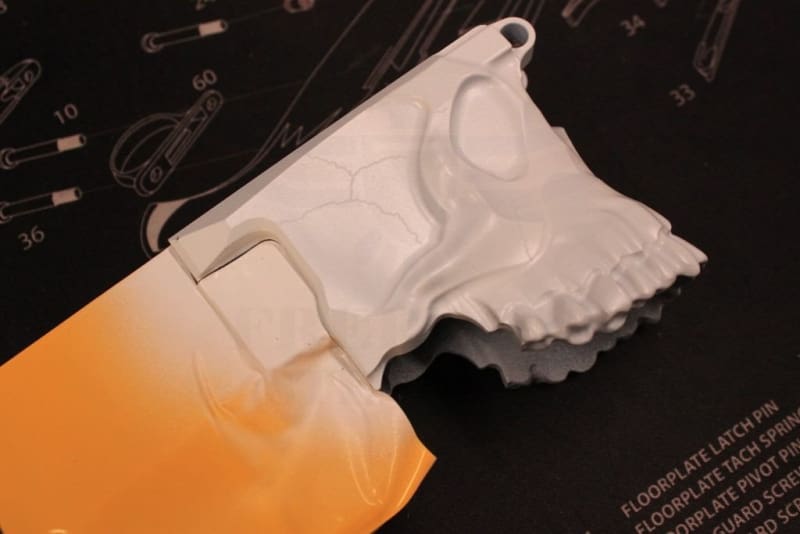 Jack AR Skull Stencil Mask for Cerakote and DuraCoat