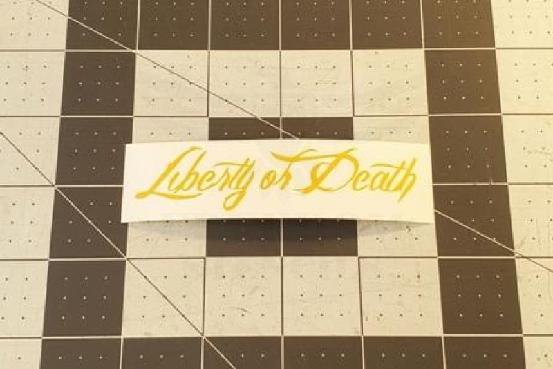 Liberty Or Death Stencil Stencils