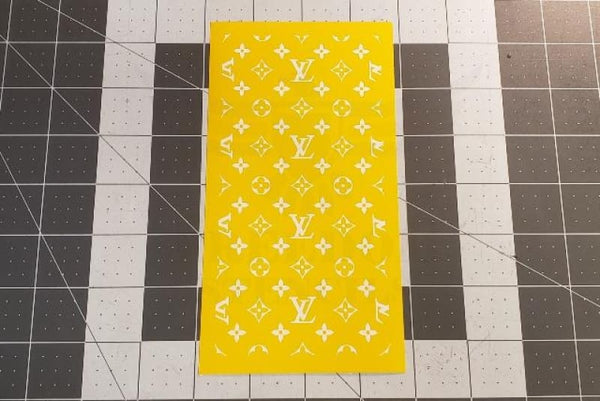 Louis Vuitton stencil in 2 layers.