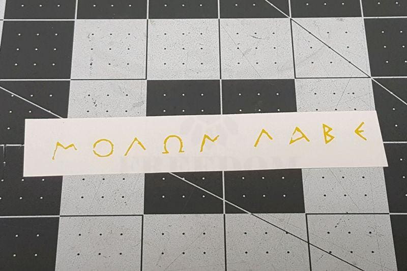 Molon Labe Stencil Stencils