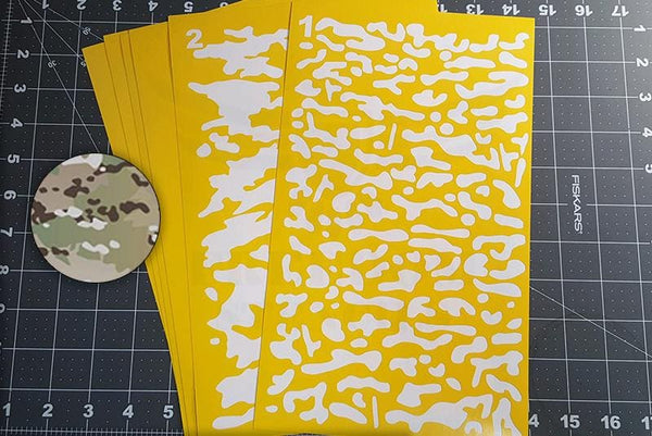 Printable Multicam Pattern Stencil Printable Multicam Pattern Stencil