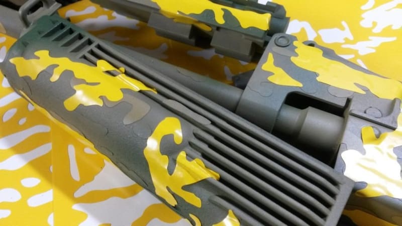 2 PACK Mylar Camo Stencils Camouflage Gun Paint Cerakote Small Army Multicam