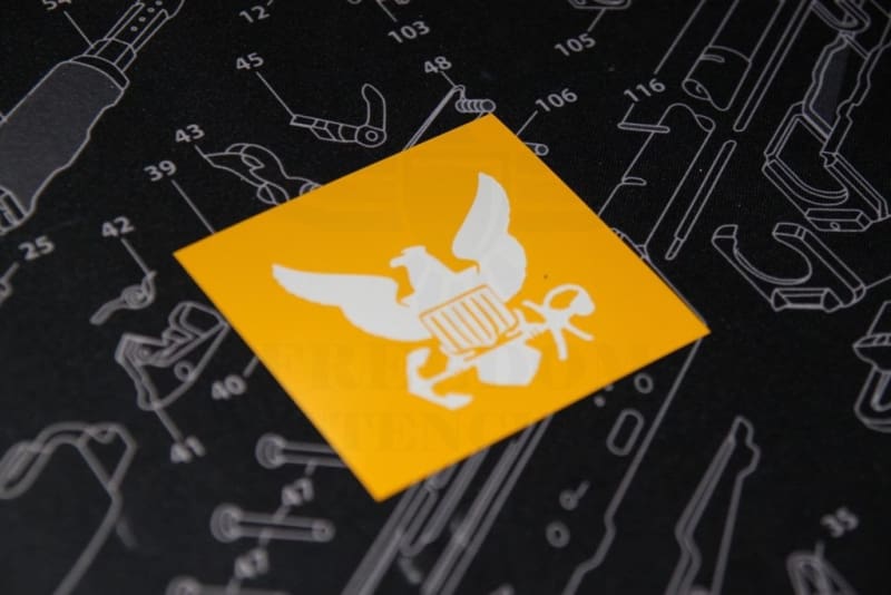 Navy Logo Stencil for Cerakote and DuraCoat