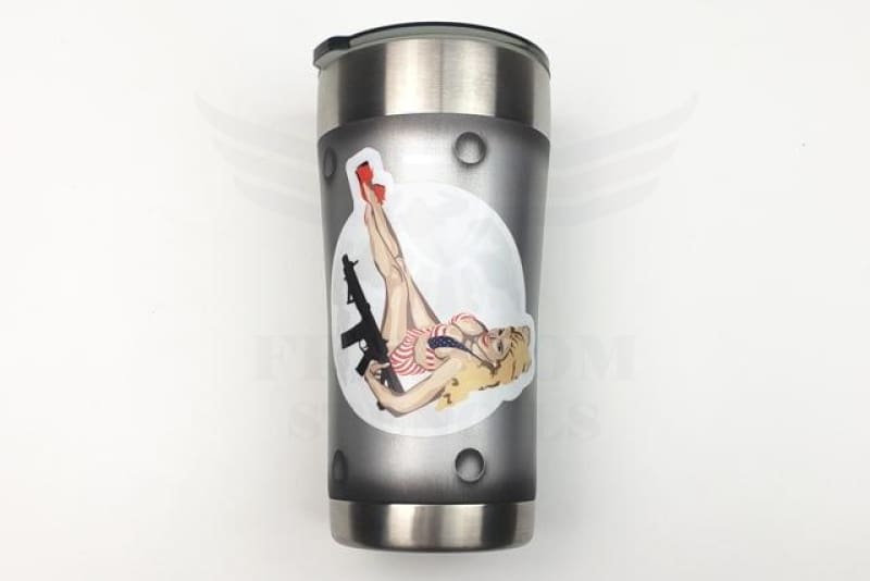 Pinup Girl Tumbler Cup Stencils