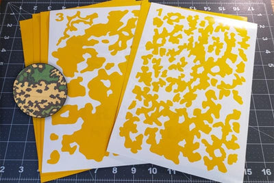 Russian Partizan Camouflage Stencil Kit Stencils