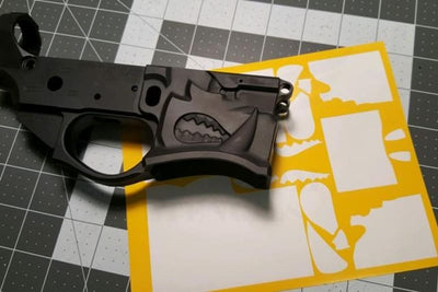 Warthog Simple Mask Stencil for Cerakote and DuraCoat