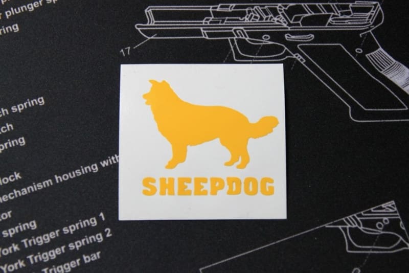 Sheepdog Stencil for Cerakote and DuraCoat