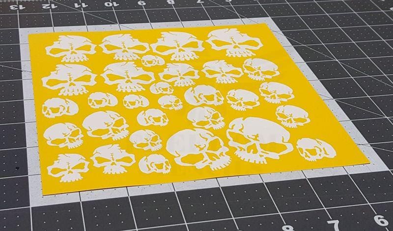Skull Stencils from Freedom Stencils