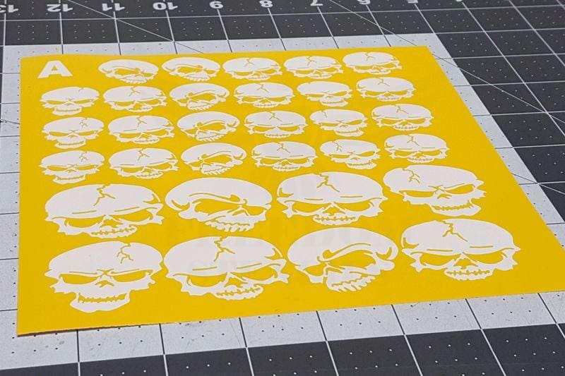Skull Stencils from Freedom Stencils
