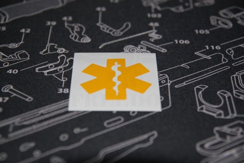 Star Of Life Stencil for Cerakote and DuraCoat