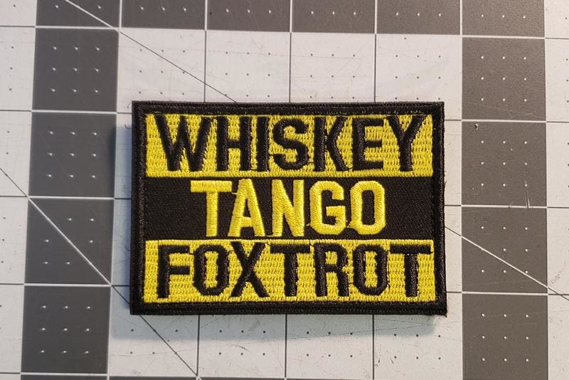 "Whiskey Tango Foxtrot" Morale Patch