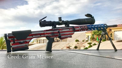 American Flag Rifle Stencil Pack Stencils
